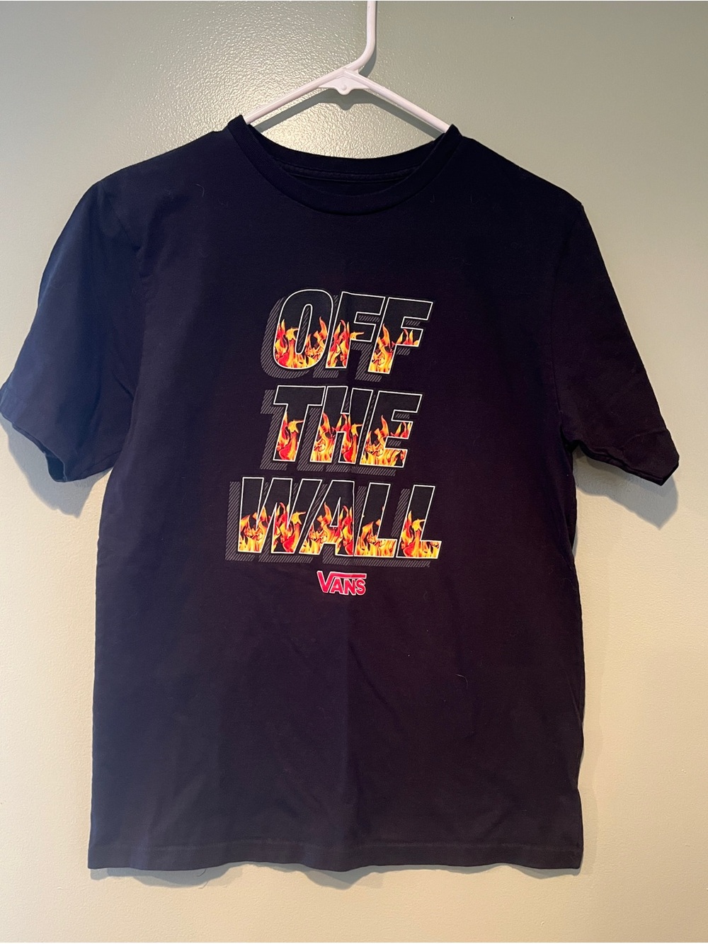 Vans Black Logo Crew Neck Tee